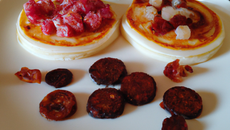 Blinis Saint Jacques et chorizo