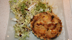 Tartelettes oignons poulet gratinées à la brique président