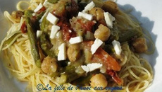 Pâtes aux pois chiches