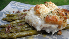 Pavé de Lieu en croûte d'amandes