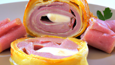 Rôti farci au jambon et reblochon