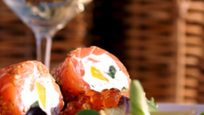 Rouleaux de saumon maison