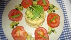 Scones de polenta et sa poêlée de courgettes