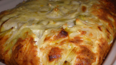 Gratin de poireau à l'orange