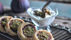 Croustillants figue fraîche et crème de pistache