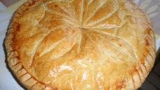 Galette des rois à la noisette et pépites de chocolat