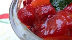 Salade de fruits d'été verveine menthe