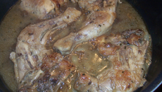 Cuisse de poulet flambées au cognac