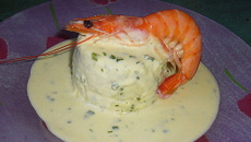 Terrine de poisson et noix de Saint-Jacques aux herbes