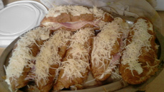 Croissant au jambon et gruyère