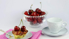 Faux clafoutis aux cerises, Philadelphia et cannelle