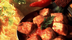 Porc aux piments et ses galettes de pommes de terre