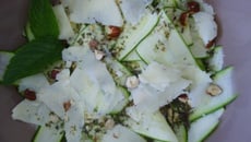 Carpaccio de courgettes au Cantal