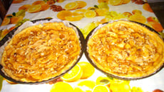 Tarte aux pommes et amandes effilées