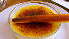 Crème brûlée crème fraîche et vanille