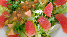 Salade de gésiers et pamplemousse