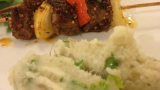 Les brochettes de bœuf au poivron