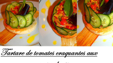 Tartare de tomates craquantes aux zestes de citron