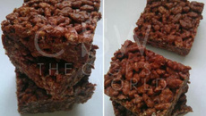 Homemade chocolate rice crispies