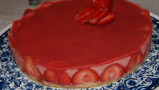 Bavarois aux fraises