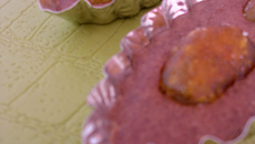 Financiers au chocolat noir, gingembre et kumquats confits