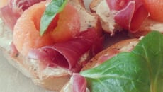 Tartine jambon-cru et melon