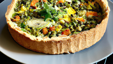 Tourte aux légumes vert