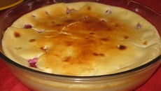 Gâteau au fromage blanc et framboises