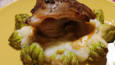 Chou-fleur de canard à la crème de camembert