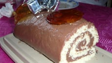 Bûche duo chocolat et caramel