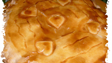 Galette noisettes et abricot curd