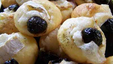 Feuilleté de chèvre et olives