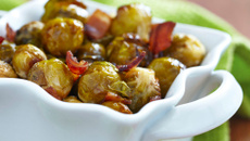 Choux de Bruxelles compotés au lard