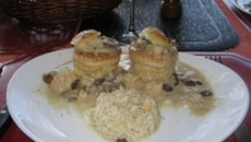 Vol aux vent aux champignons et volaille