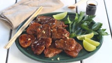 Filet mignon de porc sauté, miel et épices