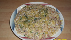 Risotto de coquillettes aux lardons fumés