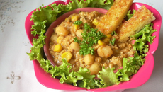 Chili de poulet et ses tartines cheddar poireaux