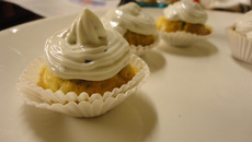 Cupcake noix du périgord et roquefort!