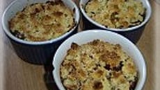 Crumble chocolat abricots
