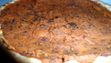 Tarte à la courge butternut châtaignes et cannelle