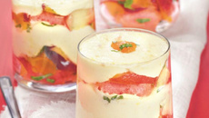 Tiramisu aux pêches maison