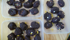 Bouchées de noix de coco au chocolat