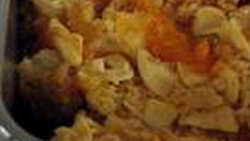 Tian d'abricots nappé de pâte sablée aux amandes