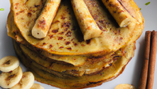 Crêpes banane et cannelle