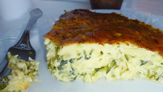 Flan de courgettes au chèvre de kiwi-forme
