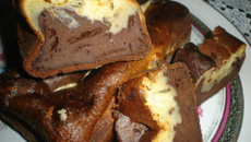 Marbré moelleux aux 2 chocolats