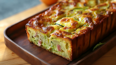 Cake courgette chèvre et jambon