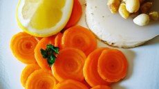 Noix de St Jacques et carottes citronnées
