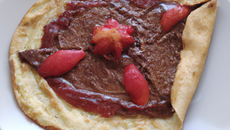 Galette au Nutella et à la confiture de fraise