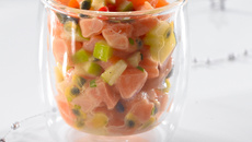 Tartare aux deux saumons